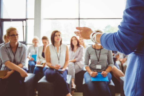 Treinamento corporativo com plateia
